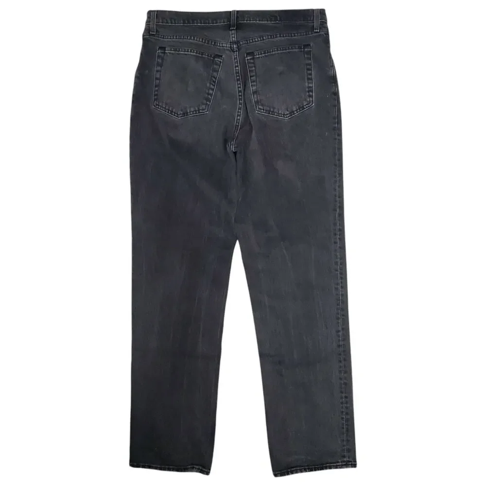 ABERCROMBIE & FITCH Jeans Womens 32/14 Black The 90’s Straight Ultra High Rise